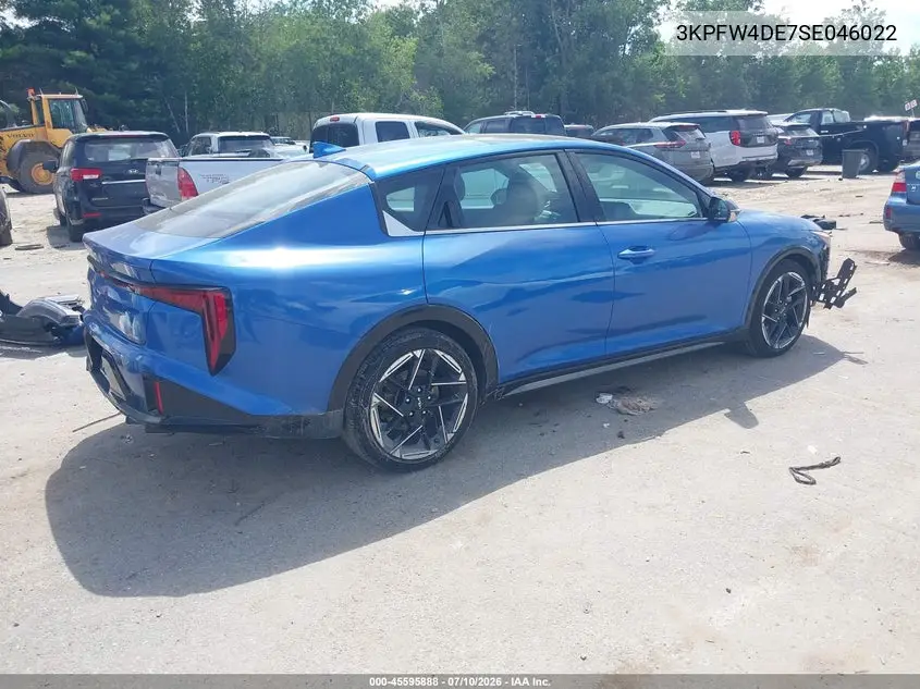 2025 Kia K4 Gt-Line VIN: 3KPFW4DE7SE046022 Lot: 45595888