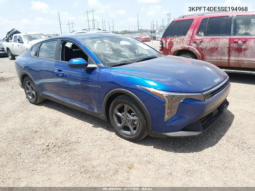 2025 Kia K4 Lxs VIN: 3KPFT4DE5SE194968 Lot: 45597642