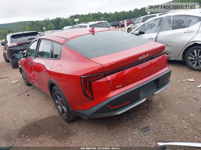 2025 Kia K4 Lxs VIN: 3KPFT4DE3SE023183 Lot: 45601766