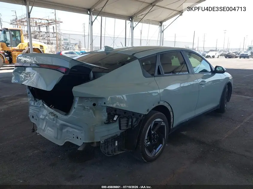 2025 Kia K4 Ex VIN: 3KPFU4DE3SE004713 Lot: 45606661