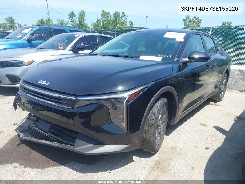 2025 Kia K4 Lxs VIN: 3KPFT4DE7SE155220 Lot: 45613262