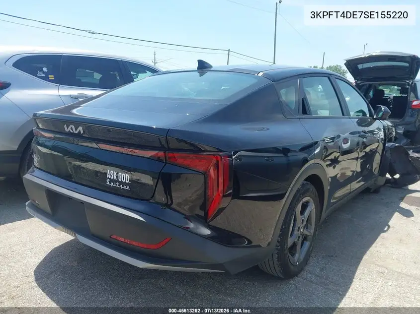 2025 Kia K4 Lxs VIN: 3KPFT4DE7SE155220 Lot: 45613262