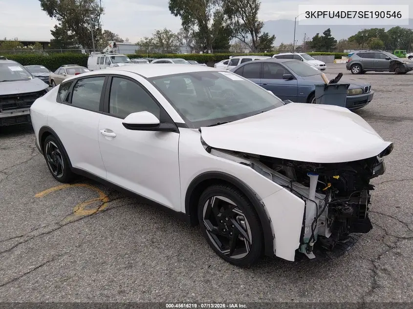 2025 Kia K4 Ex VIN: 3KPFU4DE7SE190546 Lot: 45616219