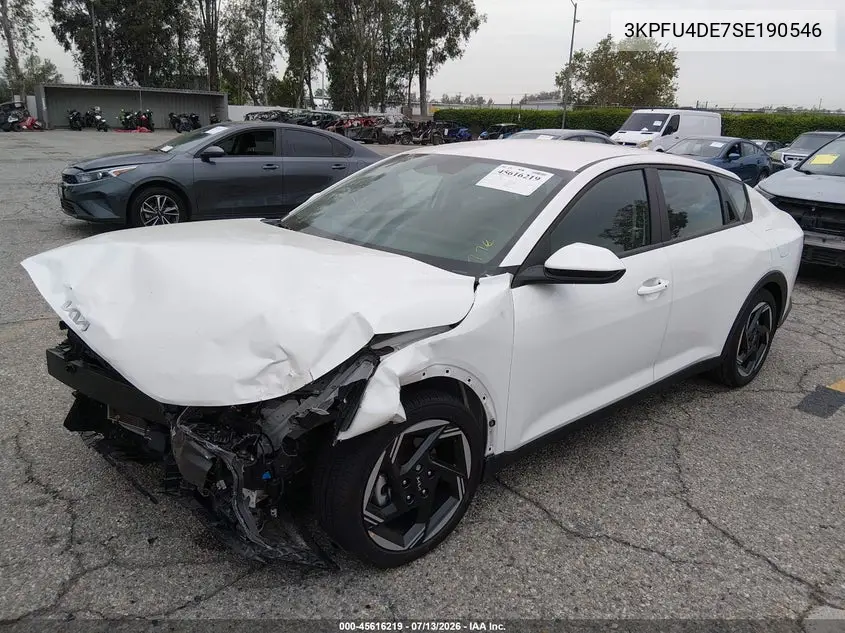 2025 Kia K4 Ex VIN: 3KPFU4DE7SE190546 Lot: 45616219