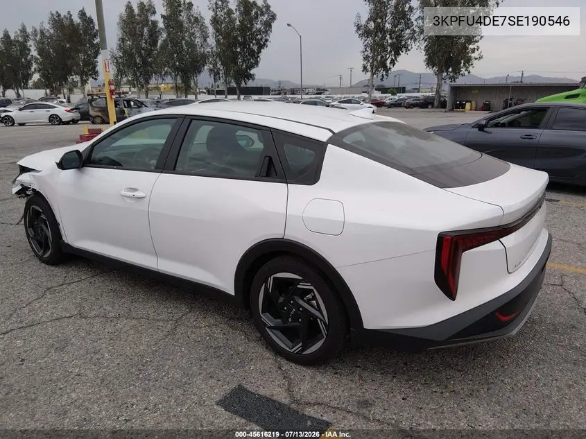 2025 Kia K4 Ex VIN: 3KPFU4DE7SE190546 Lot: 45616219