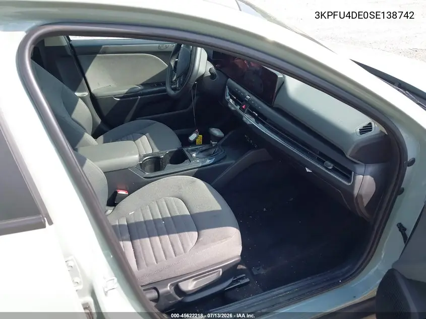 2025 Kia K4 Ex VIN: 3KPFU4DE0SE138742 Lot: 45622218