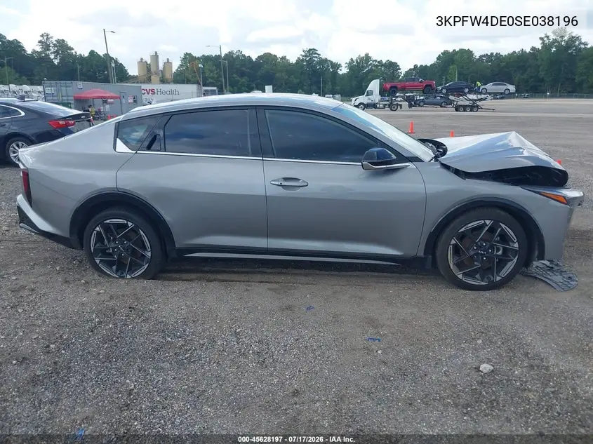 2025 Kia K4 Gt-Line VIN: 3KPFW4DE0SE038196 Lot: 45628197