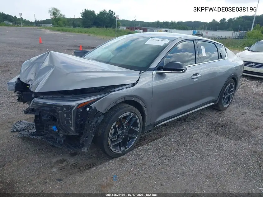 2025 Kia K4 Gt-Line VIN: 3KPFW4DE0SE038196 Lot: 45628197