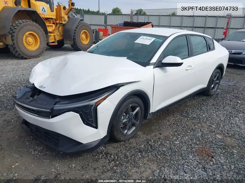 2025 Kia K4 Lxs VIN: 3KPFT4DE3SE074733 Lot: 45628501