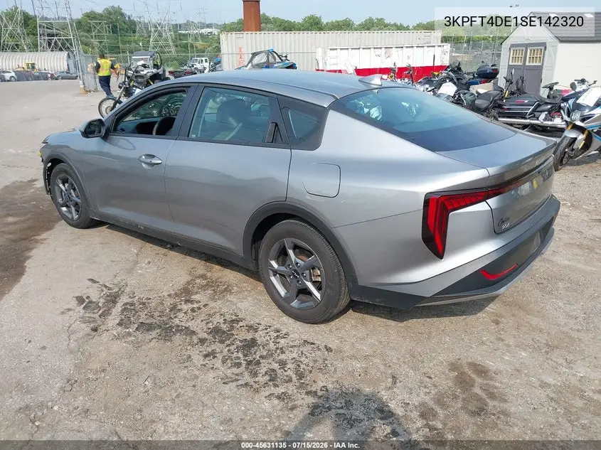2025 Kia K4 Lxs VIN: 3KPFT4DE1SE142320 Lot: 45631135