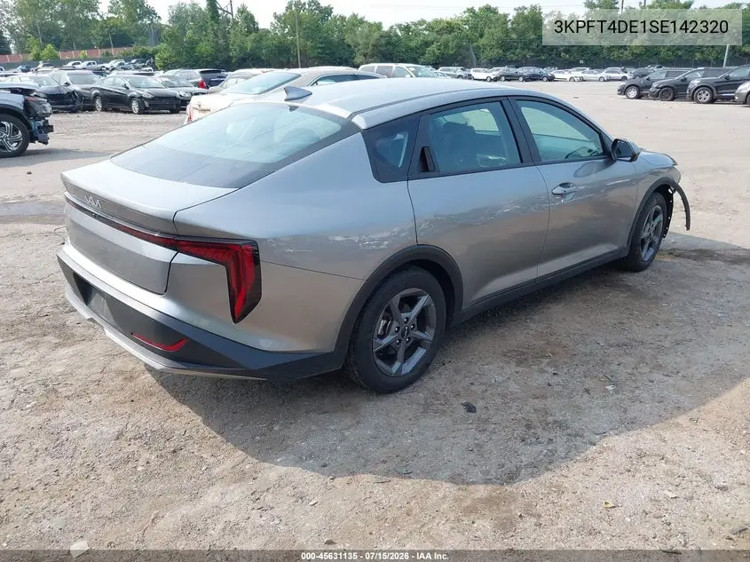 2025 Kia K4 Lxs VIN: 3KPFT4DE1SE142320 Lot: 45631135