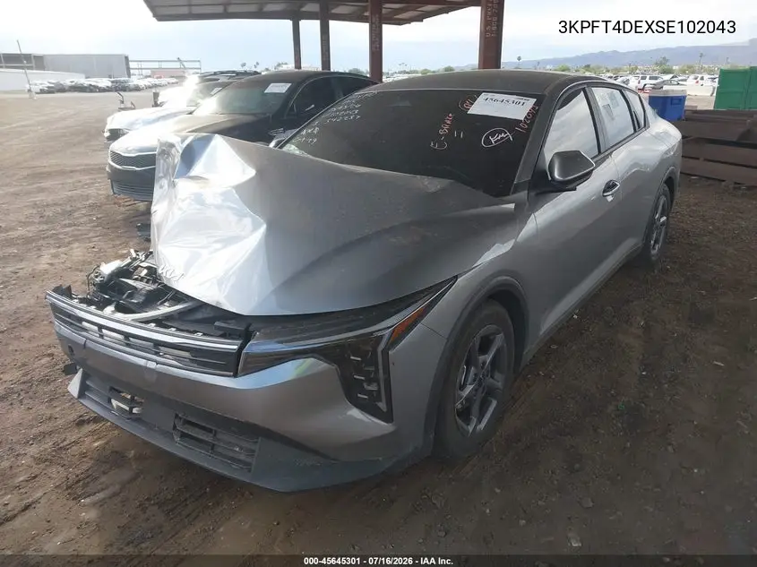 2025 Kia K4 Lxs VIN: 3KPFT4DEXSE102043 Lot: 45645301