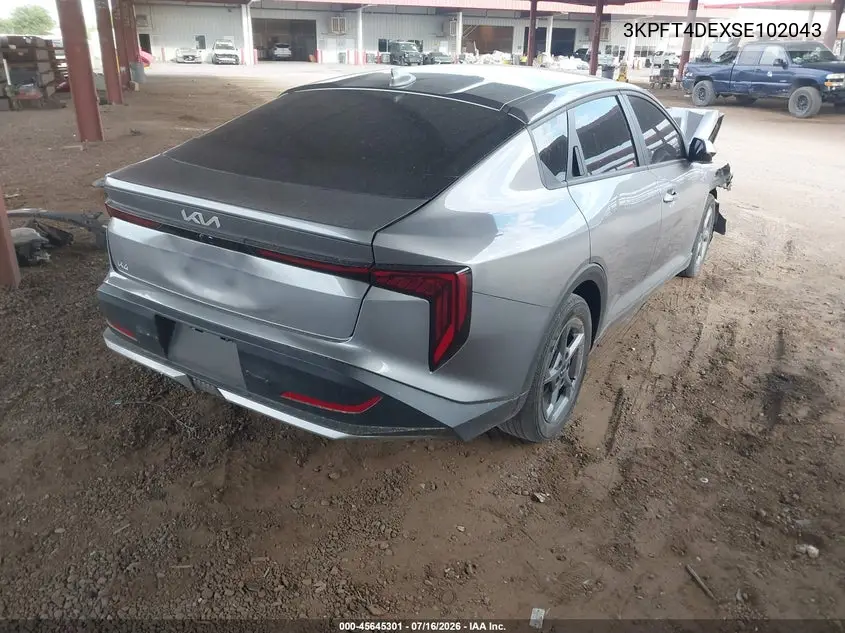 2025 Kia K4 Lxs VIN: 3KPFT4DEXSE102043 Lot: 45645301