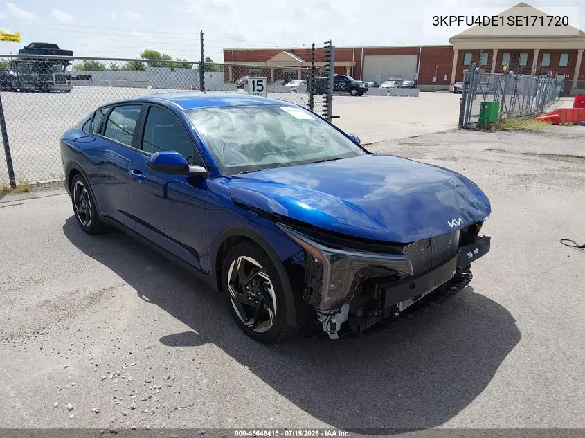 2025 Kia K4 Ex VIN: 3KPFU4DE1SE171720 Lot: 45648415
