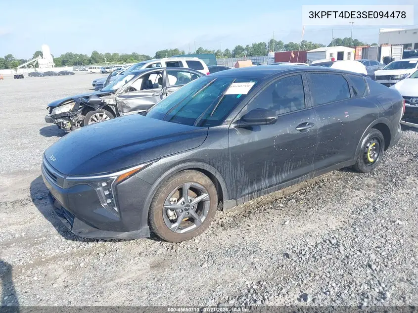 2025 Kia K4 Lxs VIN: 3KPFT4DE3SE094478 Lot: 45650710