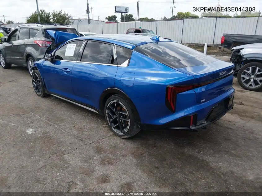 2025 Kia K4 Gt-Line VIN: 3KPFW4DE4SE044308 Lot: 45655157
