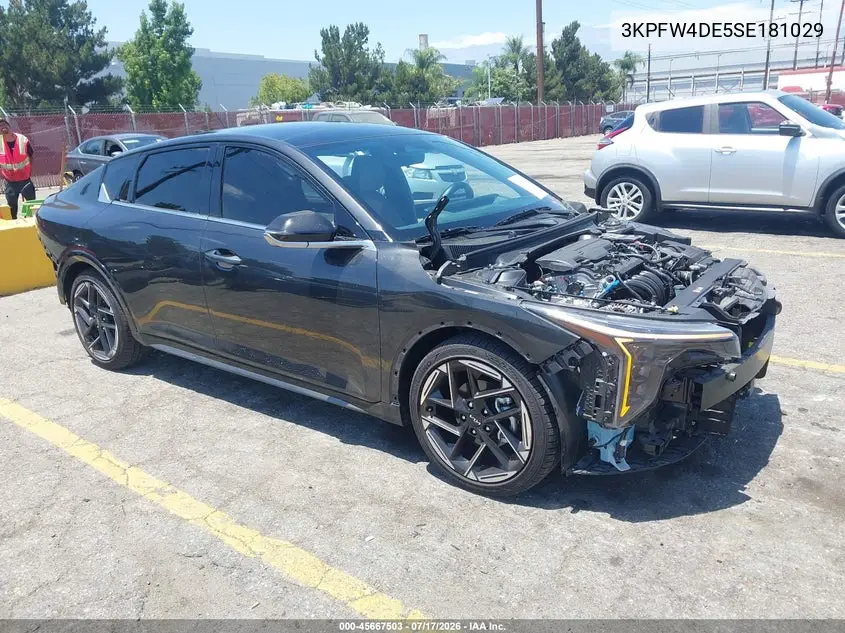 2025 Kia K4 Gt-Line VIN: 3KPFW4DE5SE181029 Lot: 45667503