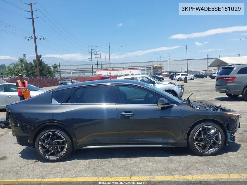 2025 Kia K4 Gt-Line VIN: 3KPFW4DE5SE181029 Lot: 45667503