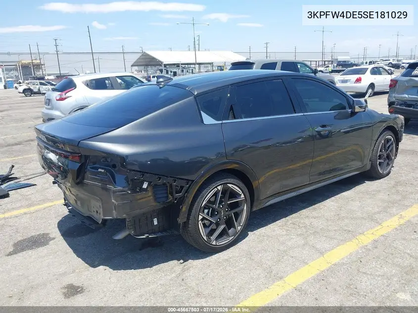 2025 Kia K4 Gt-Line VIN: 3KPFW4DE5SE181029 Lot: 45667503