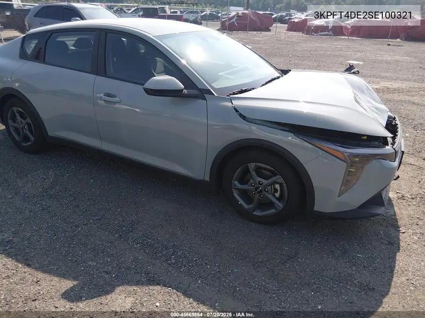 2025 Kia K4 Lxs VIN: 3KPFT4DE2SE100321 Lot: 45669864