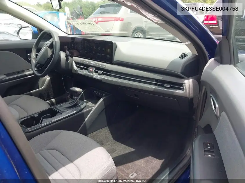 2025 Kia K4 Ex VIN: 3KPFU4DE3SE004758 Lot: 45689147