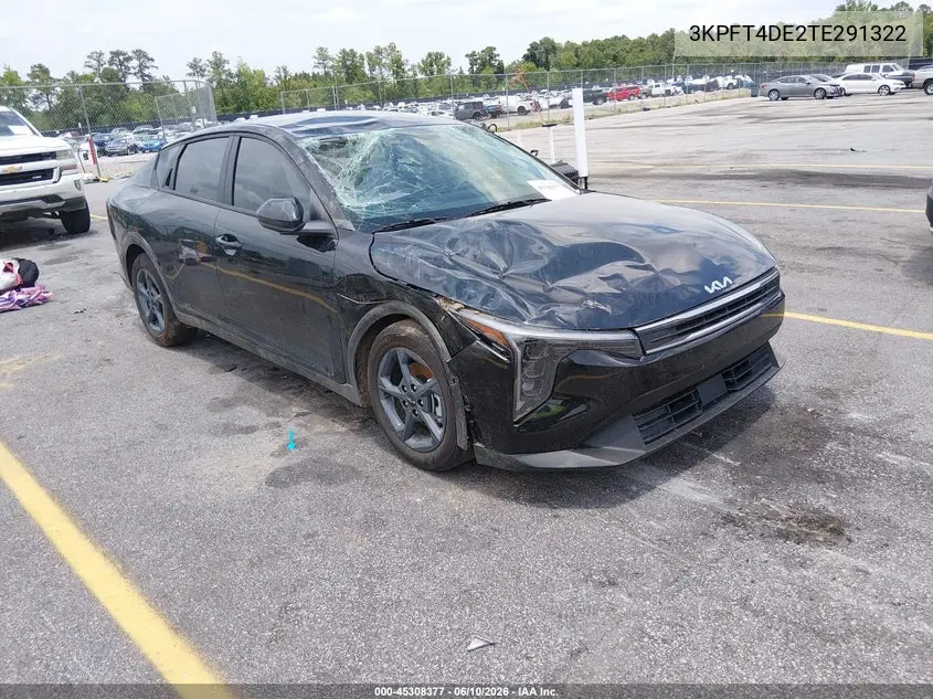 2026 Kia K4 Lxs VIN: 3KPFT4DE2TE291322 Lot: 45308377