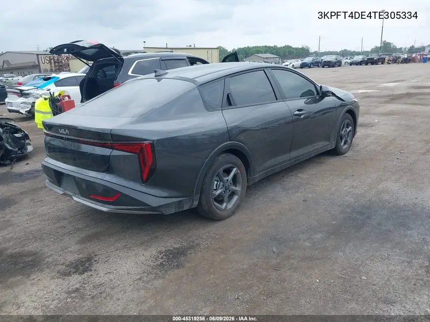 2026 Kia K4 Lxs VIN: 3KPFT4DE4TE305334 Lot: 45319256