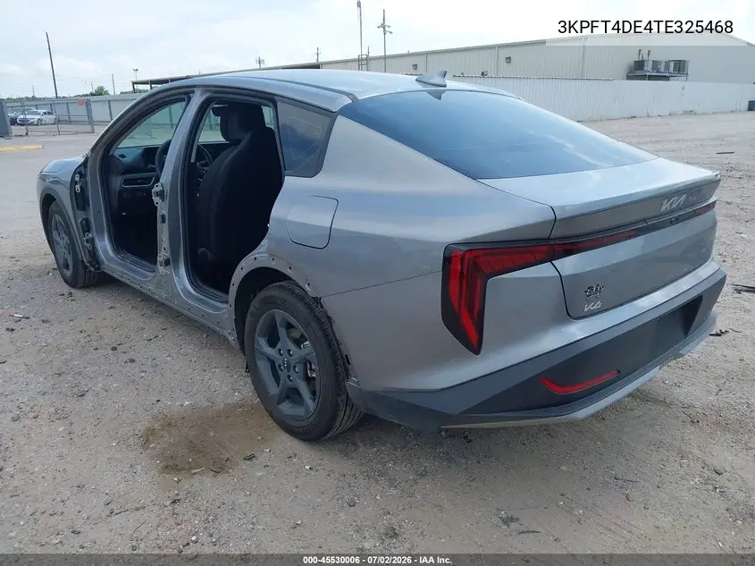 2026 Kia K4 Lxs VIN: 3KPFT4DE4TE325468 Lot: 45530006