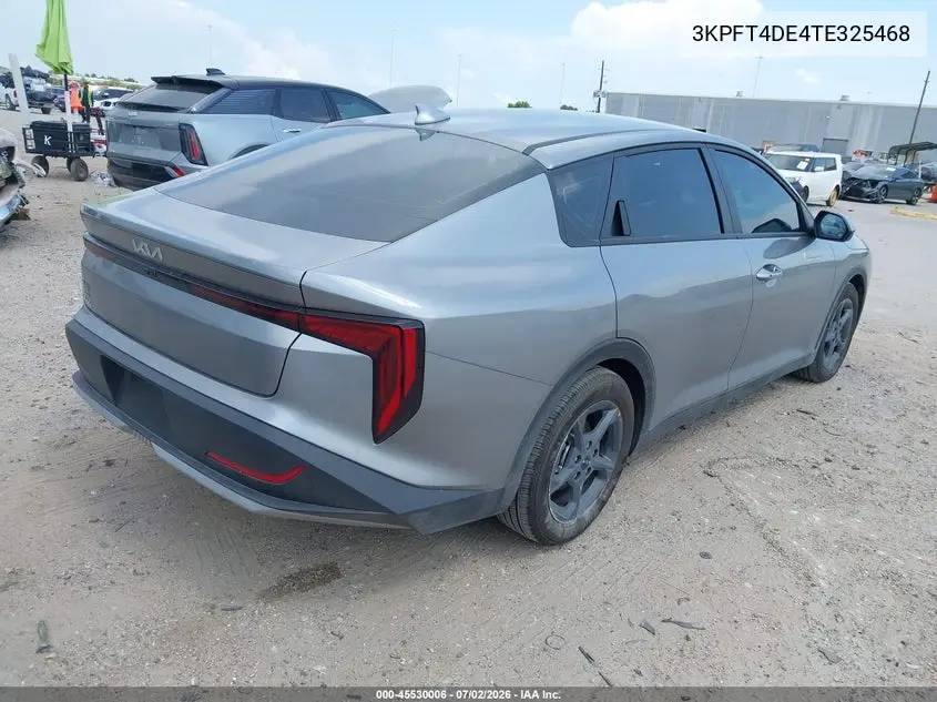 2026 Kia K4 Lxs VIN: 3KPFT4DE4TE325468 Lot: 45530006