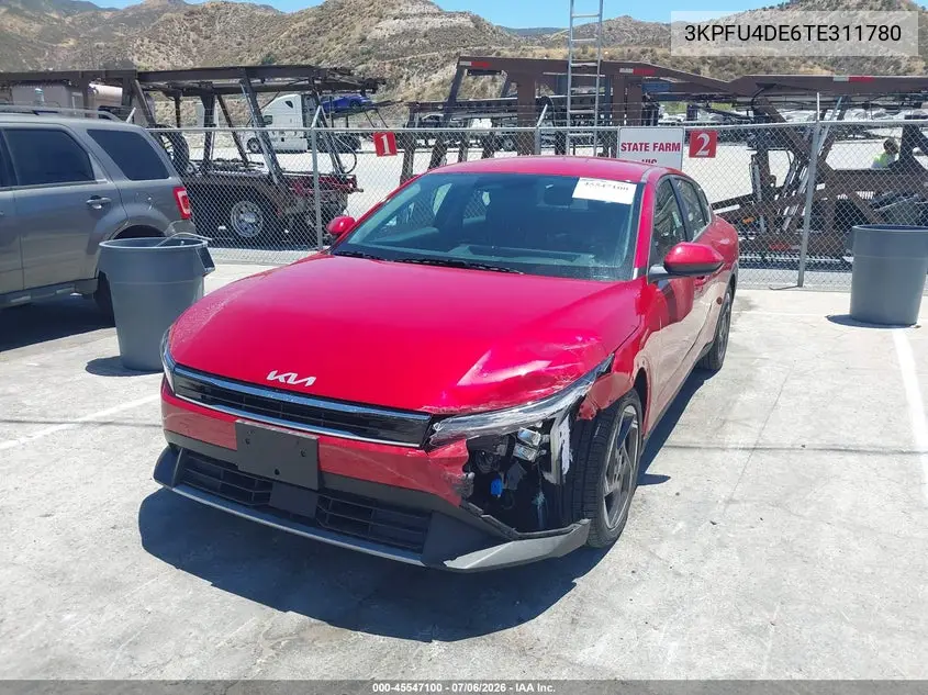 2026 Kia K4 Ex VIN: 3KPFU4DE6TE311780 Lot: 45547100