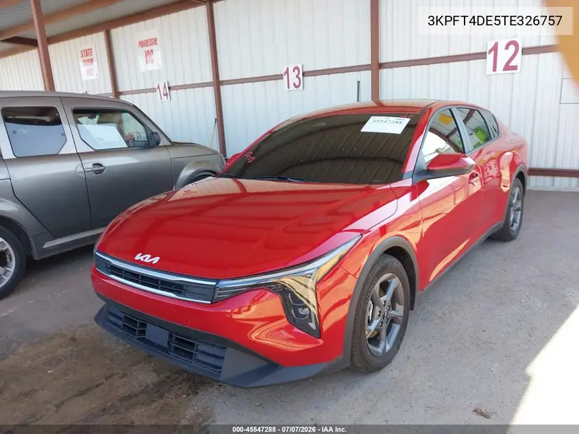 2026 Kia K4 Lxs VIN: 3KPFT4DE5TE326757 Lot: 45547288