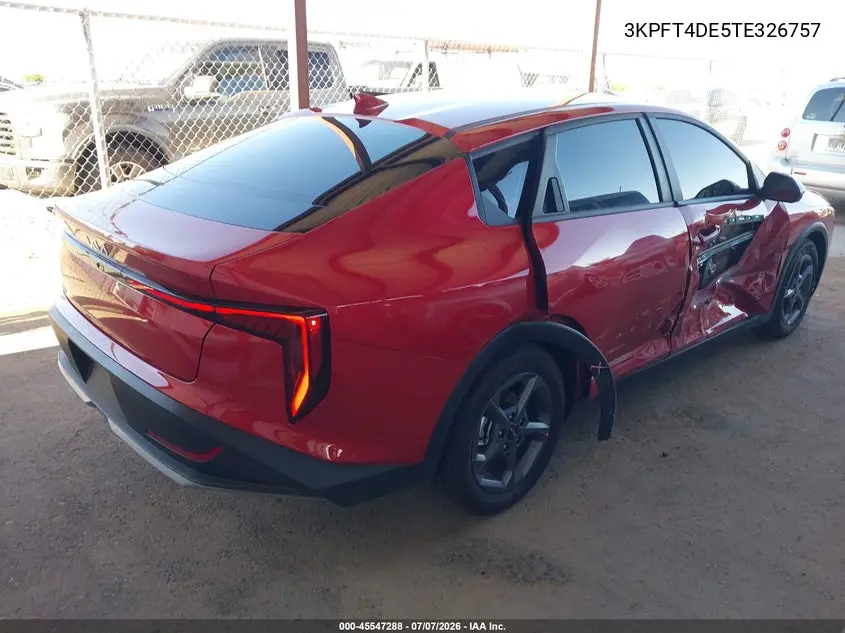 2026 Kia K4 Lxs VIN: 3KPFT4DE5TE326757 Lot: 45547288
