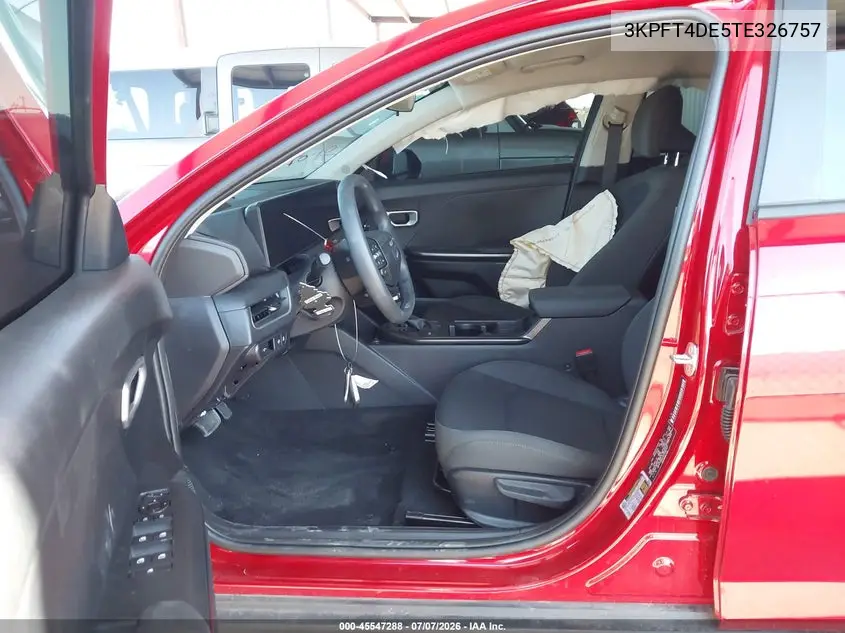 2026 Kia K4 Lxs VIN: 3KPFT4DE5TE326757 Lot: 45547288