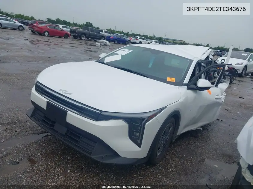 2026 Kia K4 Lx VIN: 3KPFT4DE2TE343676 Lot: 45582893