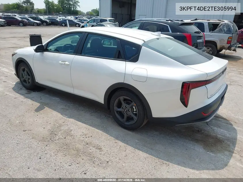 2026 Kia K4 Lxs VIN: 3KPFT4DE2TE305994 Lot: 45599558