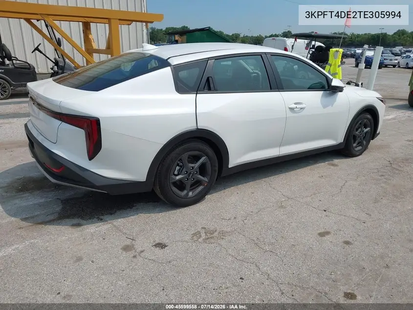 2026 Kia K4 Lxs VIN: 3KPFT4DE2TE305994 Lot: 45599558