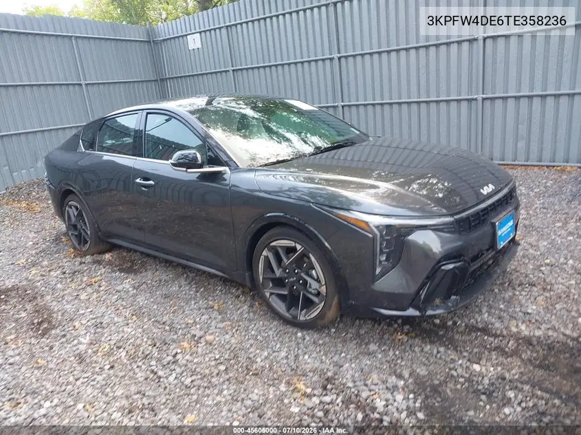 2026 Kia K4 Gt-Line VIN: 3KPFW4DE6TE358236 Lot: 45605000