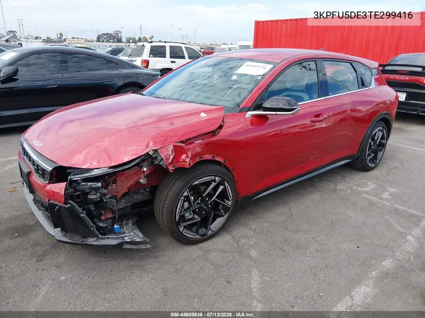 2026 Kia K4 Gt-Line VIN: 3KPFU5DE3TE299416 Lot: 45605936
