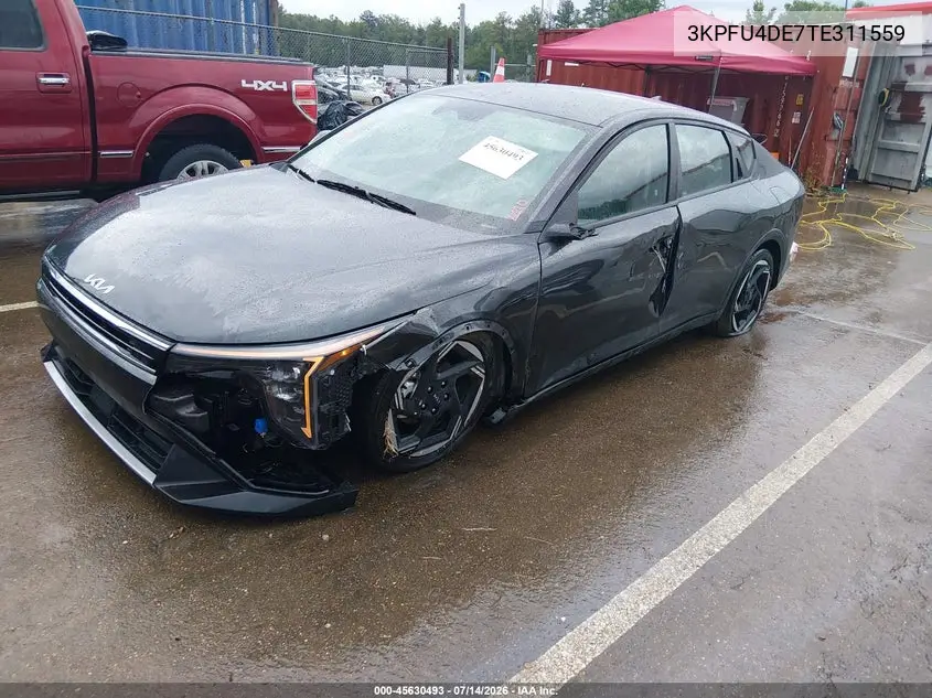2026 Kia K4 Ex VIN: 3KPFU4DE7TE311559 Lot: 45630493