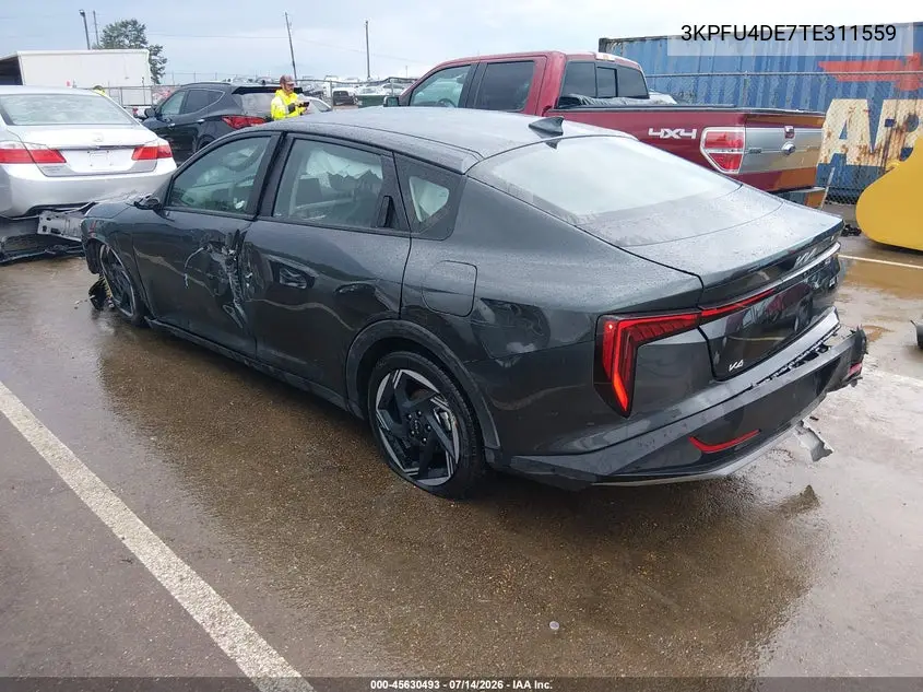 2026 Kia K4 Ex VIN: 3KPFU4DE7TE311559 Lot: 45630493