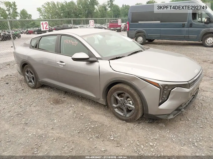 2026 Kia K4 Lxs VIN: 3KPFT4DEXTE292749 Lot: 45639407