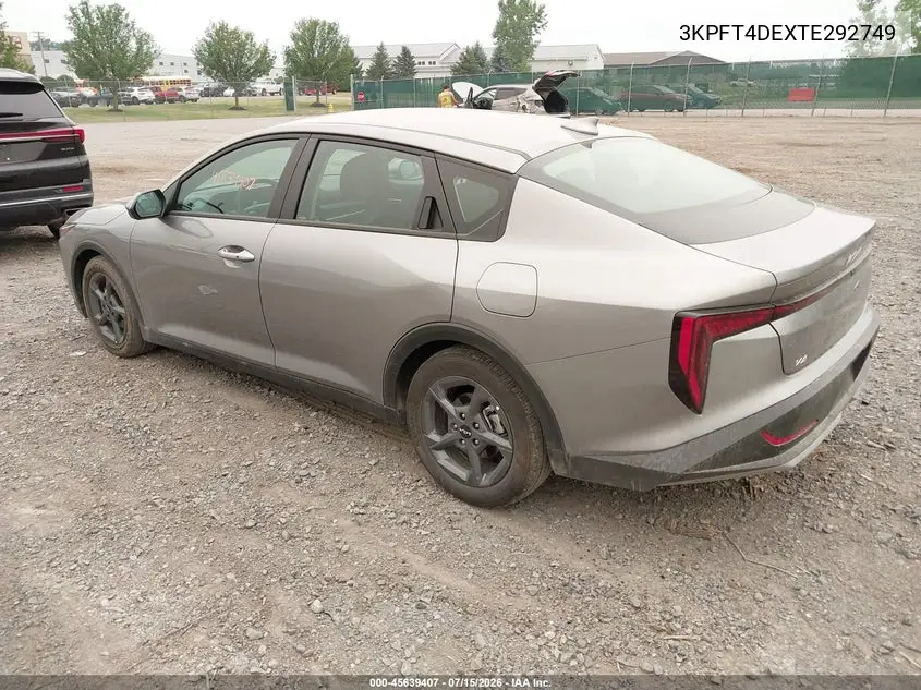 2026 Kia K4 Lxs VIN: 3KPFT4DEXTE292749 Lot: 45639407