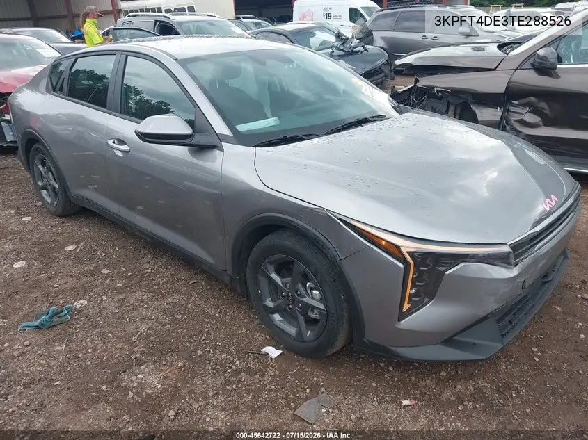 2026 Kia K4 Lxs VIN: 3KPFT4DE3TE288526 Lot: 45642722