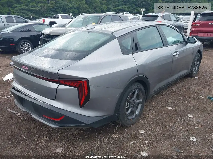2026 Kia K4 Lxs VIN: 3KPFT4DE3TE288526 Lot: 45642722