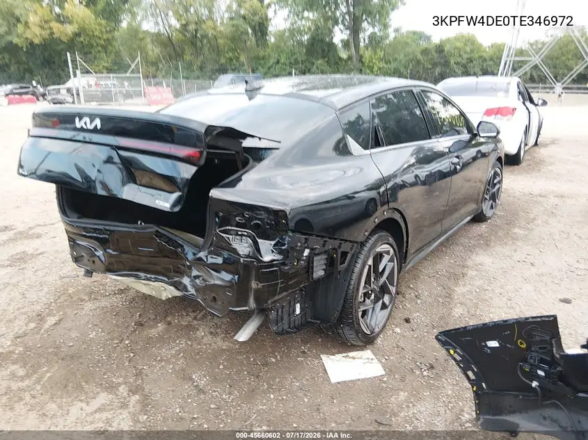 2026 Kia K4 Gt-Line VIN: 3KPFW4DE0TE346972 Lot: 45660602