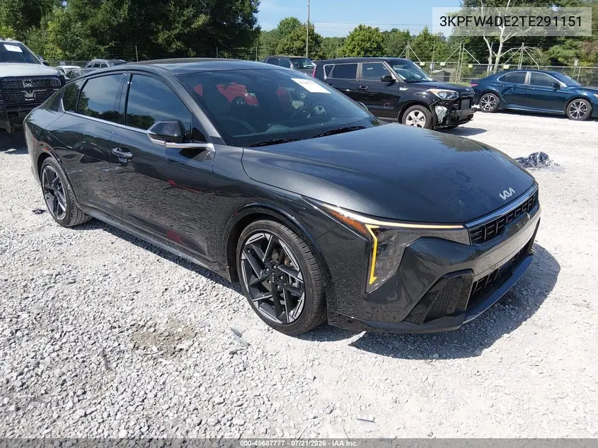 2026 Kia K4 Gt-Line VIN: 3KPFW4DE2TE291151 Lot: 45687777