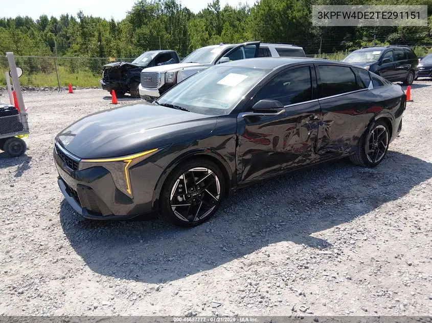 2026 Kia K4 Gt-Line VIN: 3KPFW4DE2TE291151 Lot: 45687777