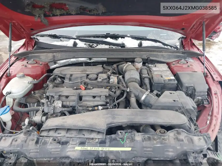 2021 Kia K5 Gt Line VIN: 5XXG64J27MG007987 Lot: 44309565