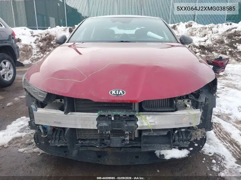 2021 Kia K5 Gt Line VIN: 5XXG64J27MG007987 Lot: 44309565