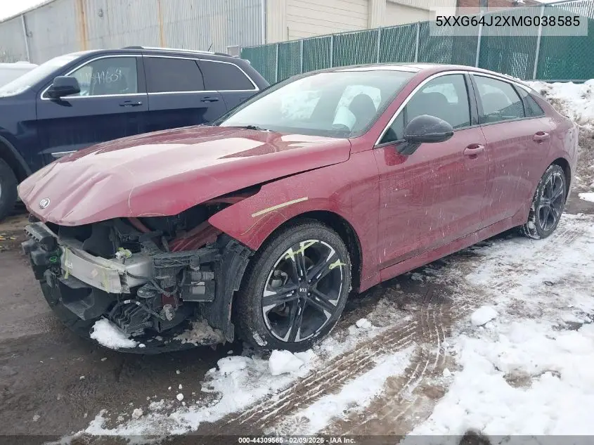 2021 Kia K5 Gt Line VIN: 5XXG64J27MG007987 Lot: 44309565